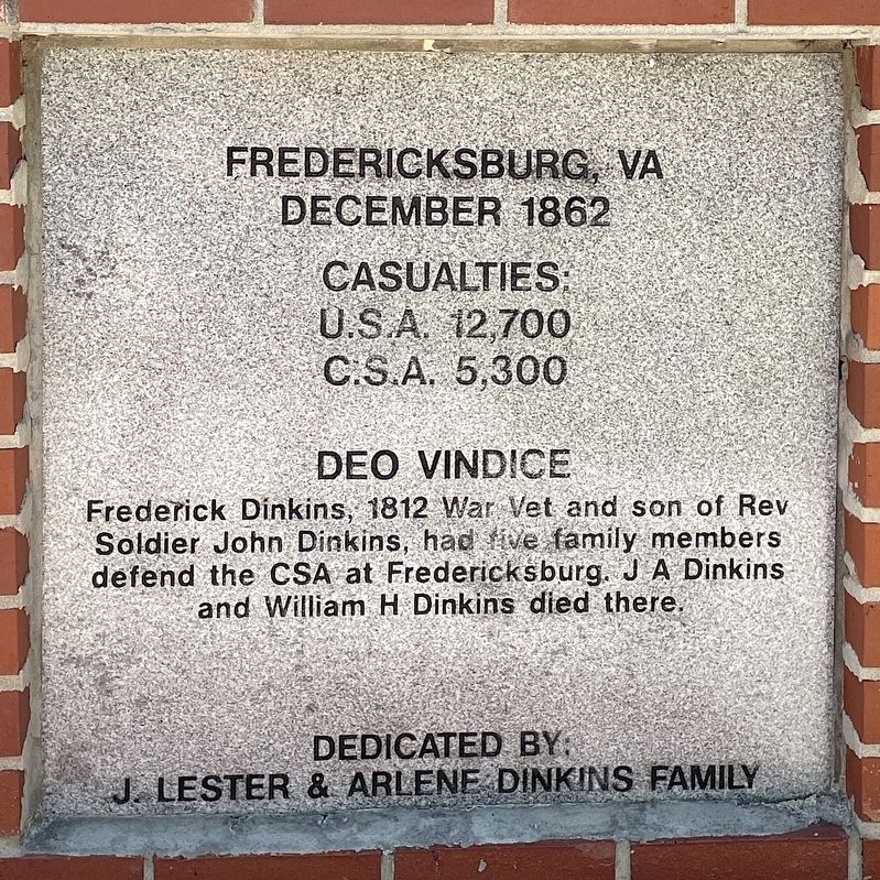 Fredericksburg, VA Marker image. Click for full size.