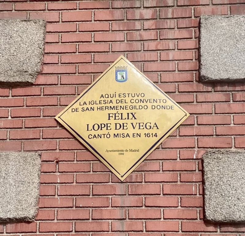 F�lix Lope de Vega Marker image. Click for full size.