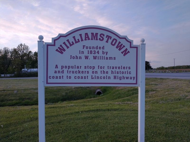 Williamstown Marker [Reverse] image. Click for full size.