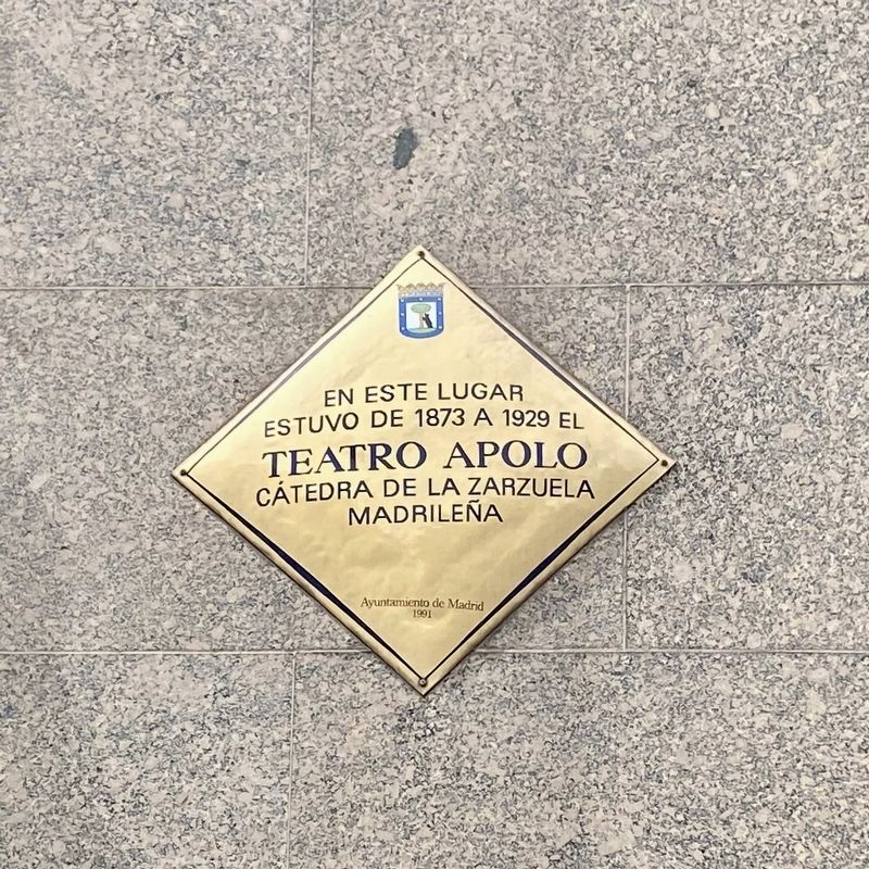 Teatro Apolo Marker. Click for full size. Teatro Apolo Marker image. Click for full size.