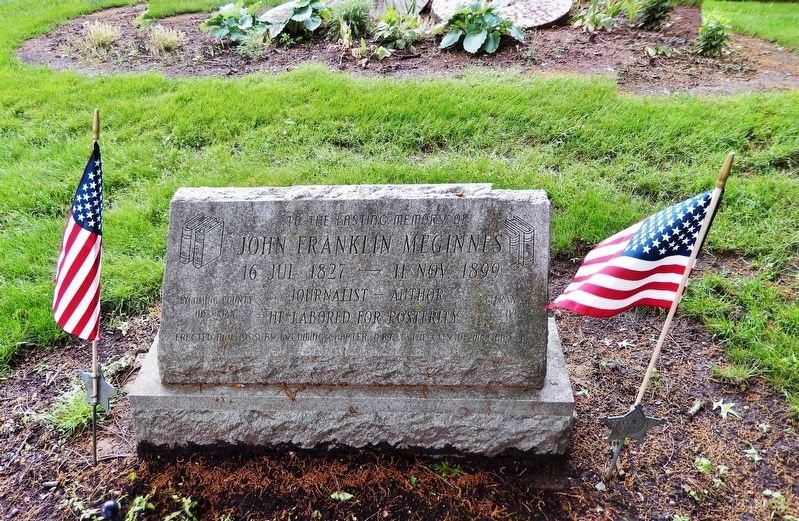 John Franklin Meginness Marker. Click for full size. John Franklin Meginness Marker image. Click for full size.