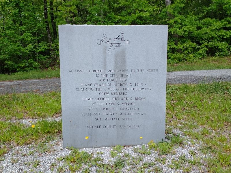Air Force B25C Plane Crash Marker image. Click for full size.
