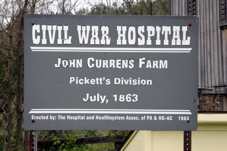 Civil War Hospital Marker. Click for full size. Civil War Hospital Marker image. Click for full size.