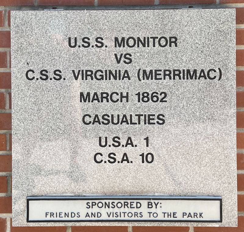U.S.S. Monitor vs C.S.S. Virginia (Merrimack) Marker image. Click for full size.