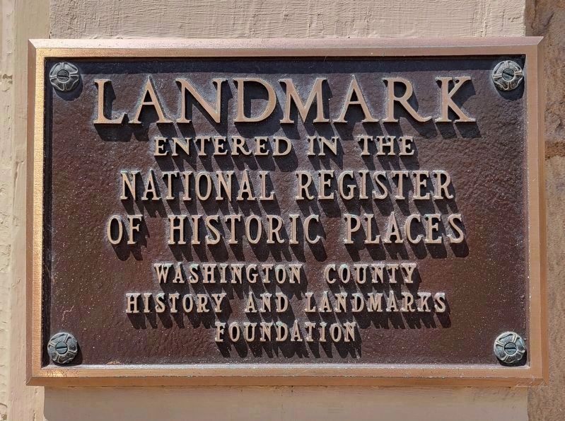 National Register of Historic Places Plaque at LeMoyne House. Click for full size. National Register of Historic Places Plaque at LeMoyne House image. Click for full size.