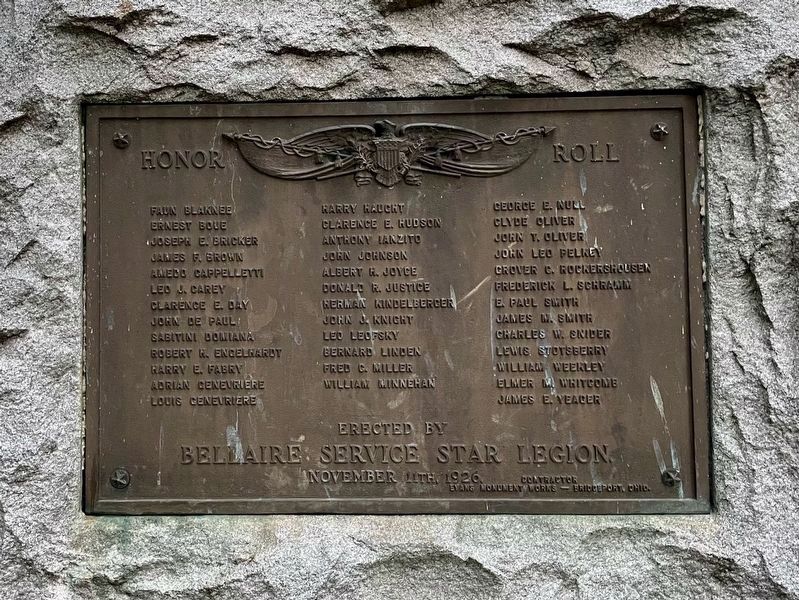 World War I Memorial. Click for full size. World War I Memorial image. Click for full size.