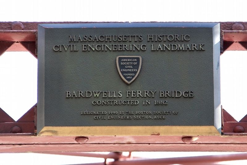 Bardwells Ferry Bridge Marker. Click for full size. Bardwells Ferry Bridge Marker image. Click for full size.