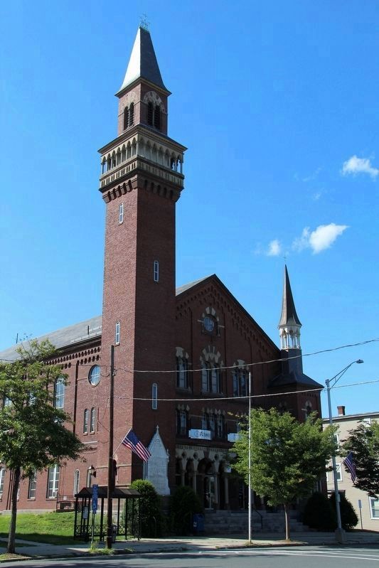 Easthampton Civil War Memorial Tower. Click for more information. Easthampton Civil War Memorial Tower image. Click for more information.