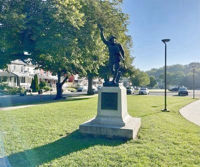 World War I Memorial - moved to new location. image. Click for full size.