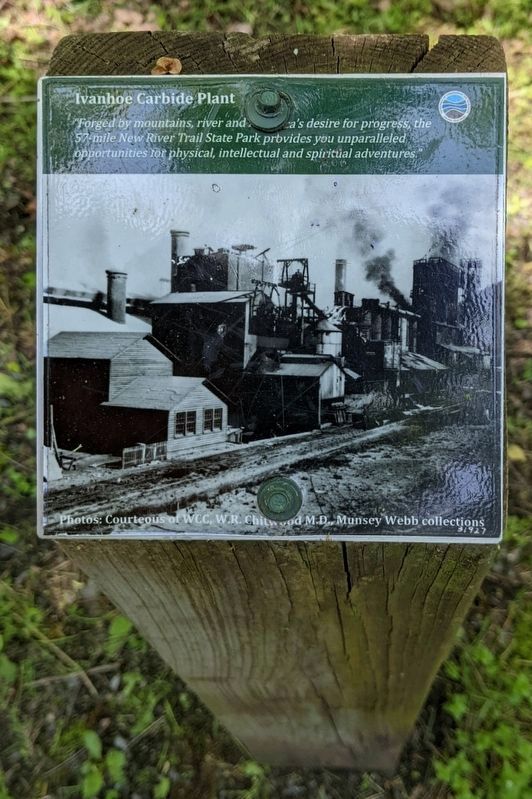 Ivanhoe Carbide Plant Marker. Click for full size. Ivanhoe Carbide Plant Marker image. Click for full size.