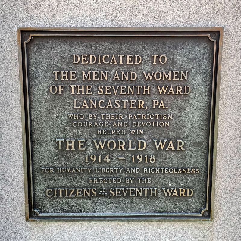 World War I Memorial image. Click for full size.