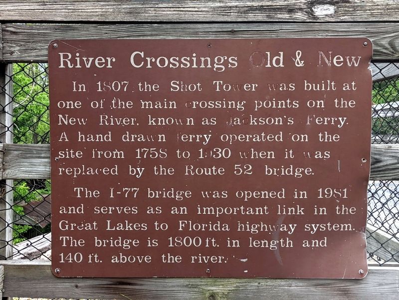 River Crossing Old & New Marker. Click for full size. River Crossing Old & New Marker image. Click for full size.