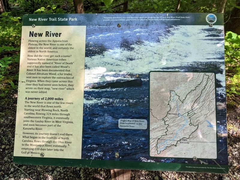 The New River Marker image. Click for full size.