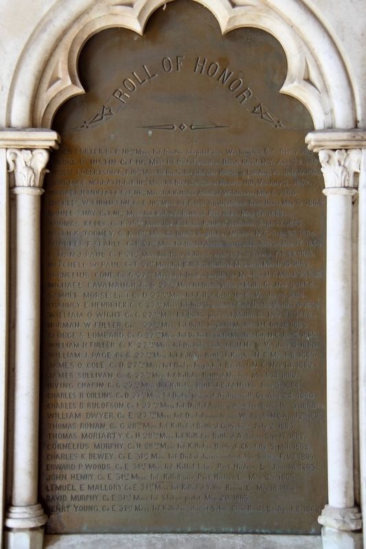 Roll of Honor Marker. Click for full size. Roll of Honor Marker image. Click for full size.