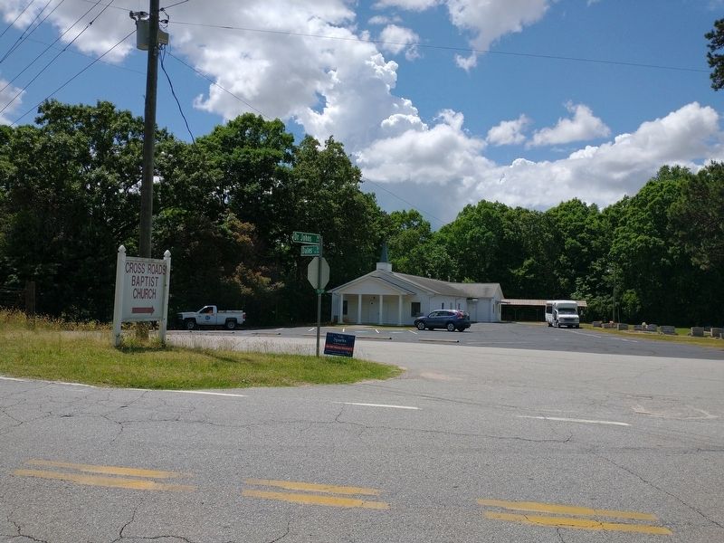Cross Roads Baptist Church / Cross Roads School Marker. Click for full size. Cross Roads Baptist Church / Cross Roads School Marker image. Click for full size.