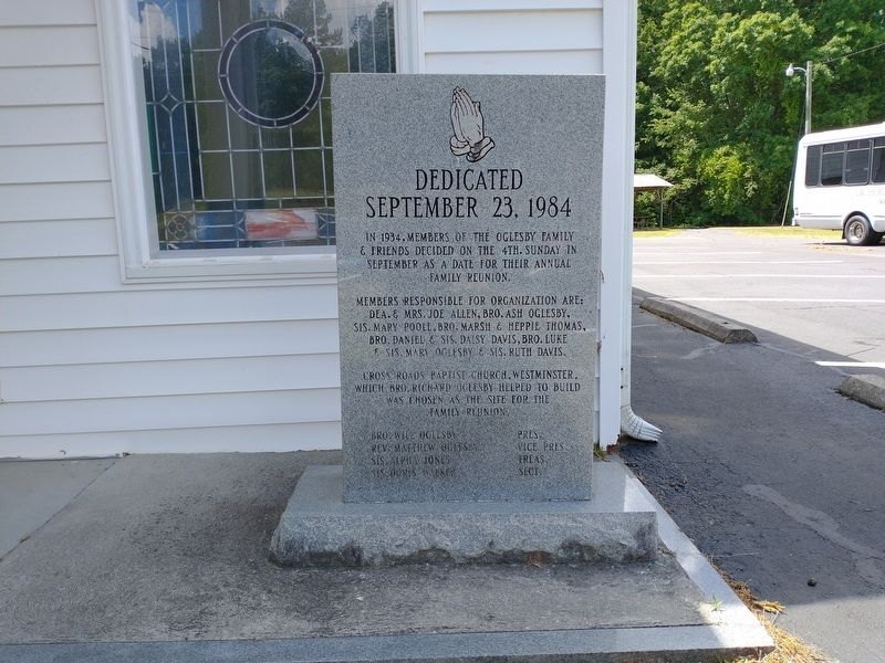 Cross Roads Baptist Church. Click for full size. Cross Roads Baptist Church image. Click for full size.