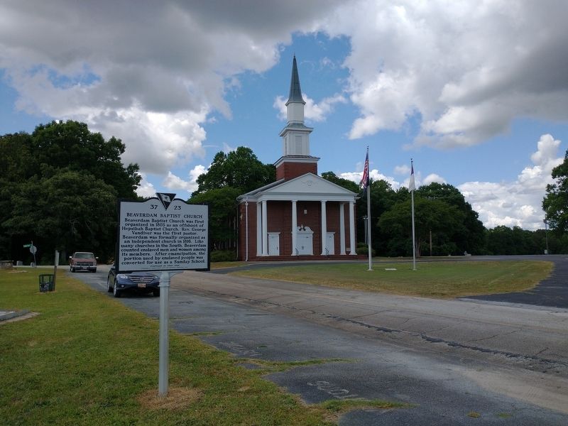 Beaverdam Baptist Church Marker image. Click for full size.