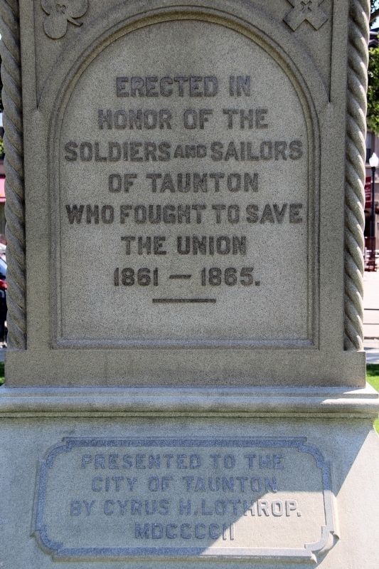 Taunton Soldiers and Sailors Monument image. Click for full size.