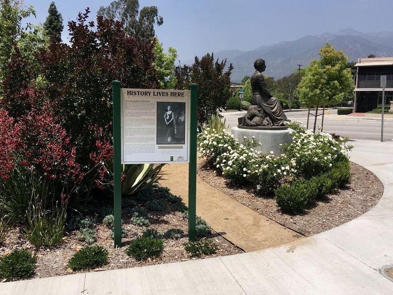 Anita Baldwin Marker and Statue image. Click for full size.