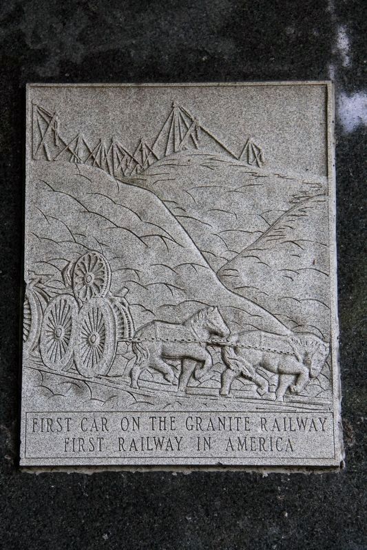 Etching on left obelisk. Click for full size. Etching on left obelisk image. Click for full size.