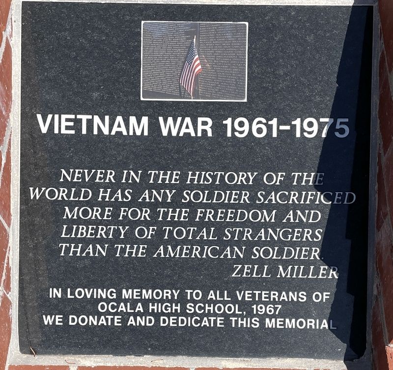 Vietnam War 1961-1975 Marker image. Click for full size.