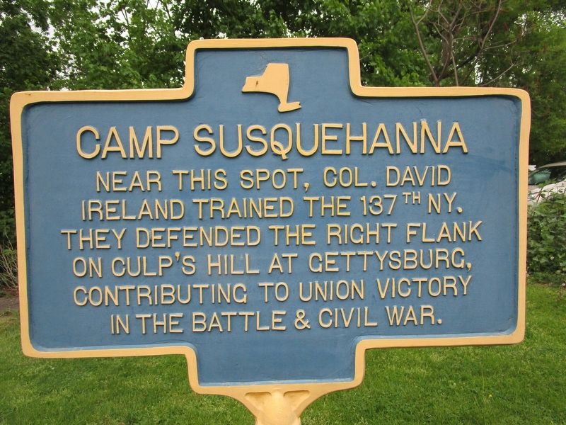 Camp Susquehanna Marker. Click for full size. Camp Susquehanna Marker image. Click for full size.