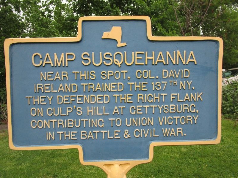 Camp Susquehanna Marker image. Click for full size.