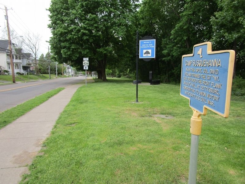 Camp Susquehanna Marker. Click for full size. Camp Susquehanna Marker image. Click for full size.