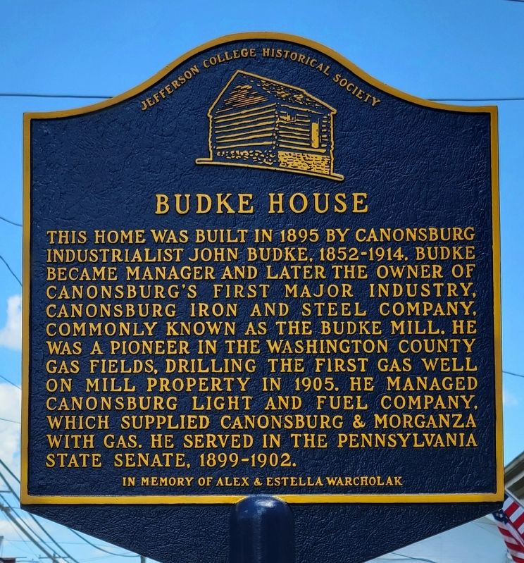 Budke House Marker image. Click for full size.