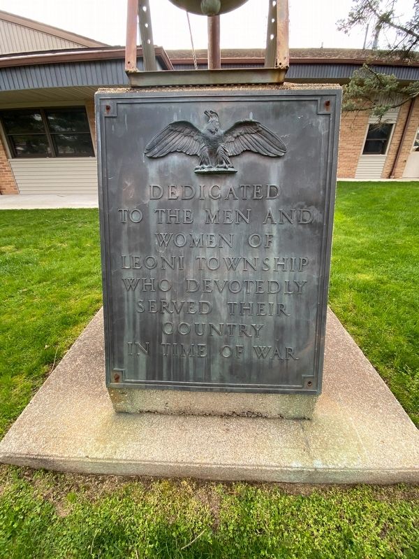 Leoni Township Veterans Memorial. Click for full size. Leoni Township Veterans Memorial image. Click for full size.