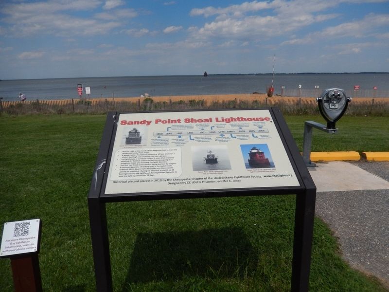 Sandy Point Shoal Lighthouse Marker image. Click for full size.