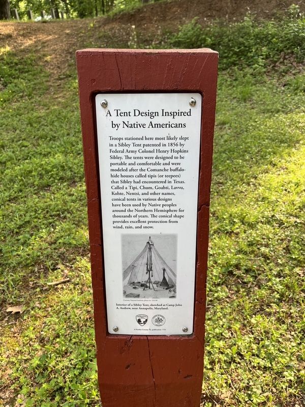 A Tent Design Inspired by Native Americans Marker image. Click for full size.