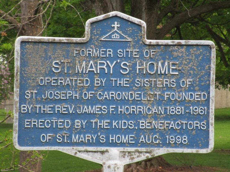 St. Mary's Home Marker image. Click for full size.