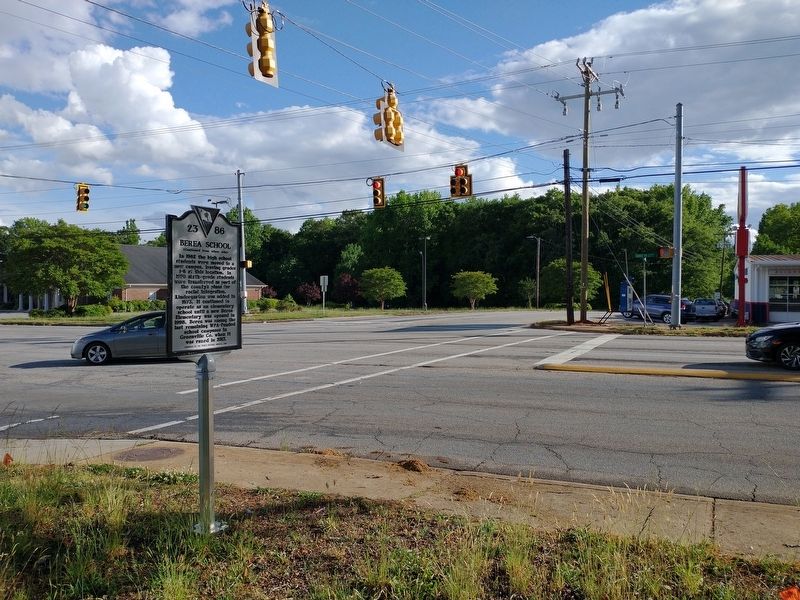 Berea School Marker. Click for full size. Berea School Marker image. Click for full size.