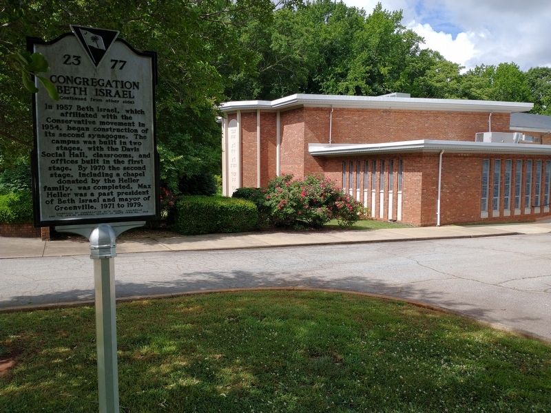 Congregation Beth Israel Marker image. Click for full size.