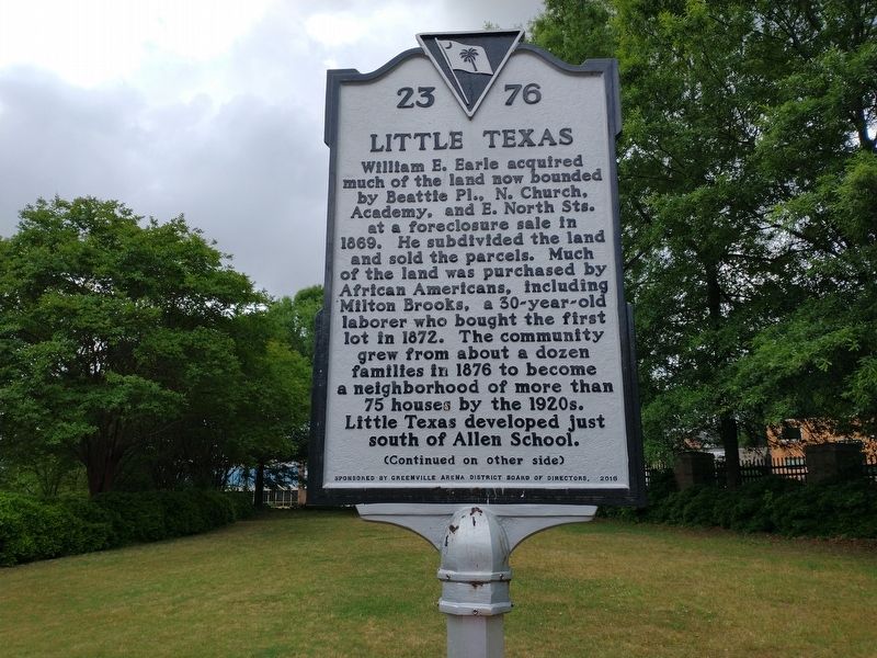 Little Texas Marker (Front) image. Click for full size.