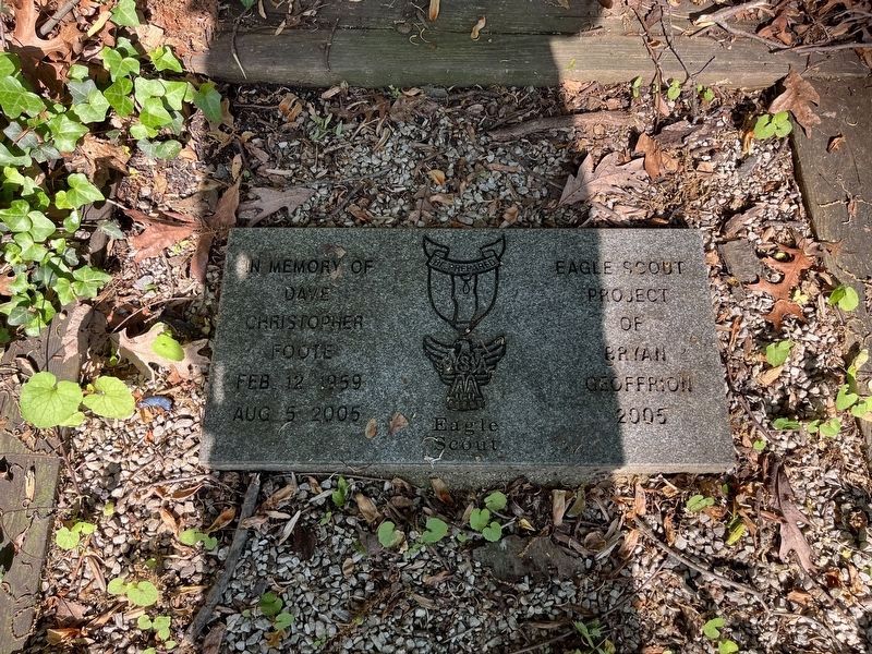 Dedication plaque at the foot of the marker. Click for full size. Dedication plaque at the foot of the marker image. Click for full size.
