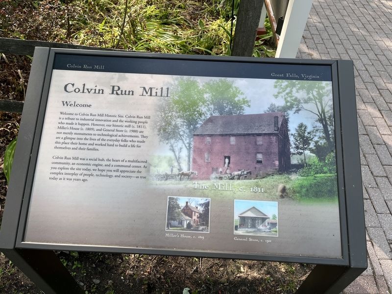 Colvin Run Mill Marker image. Click for full size.