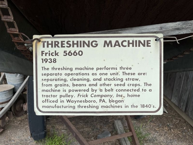 Threshing Machine Marker image. Click for full size.