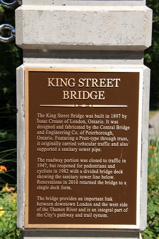 King Street Bridge Marker image. Click for full size.
