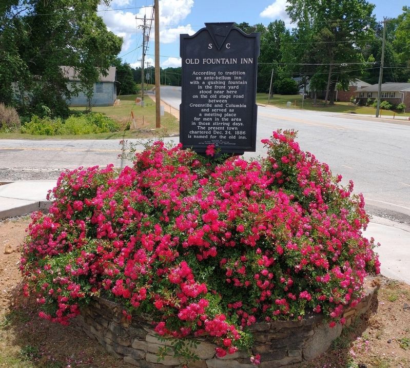 Old Fountain Inn Marker. Click for full size. Old Fountain Inn Marker image. Click for full size.