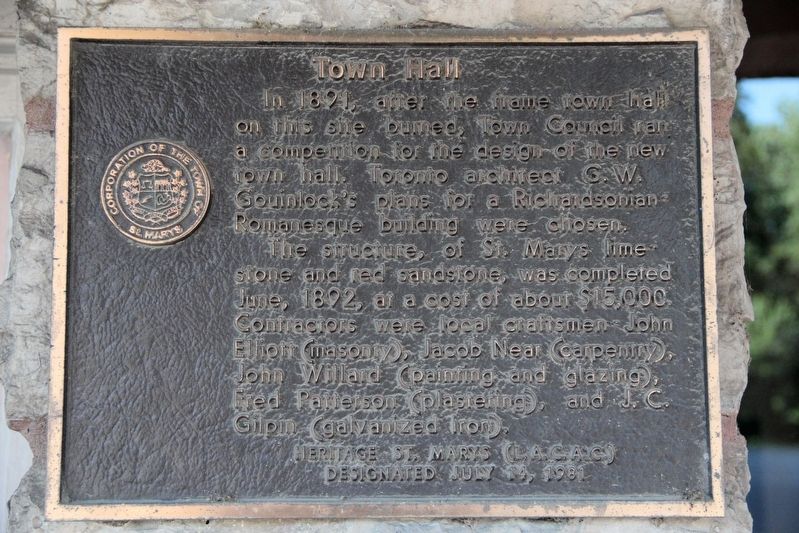 Town Hall Marker image. Click for full size.