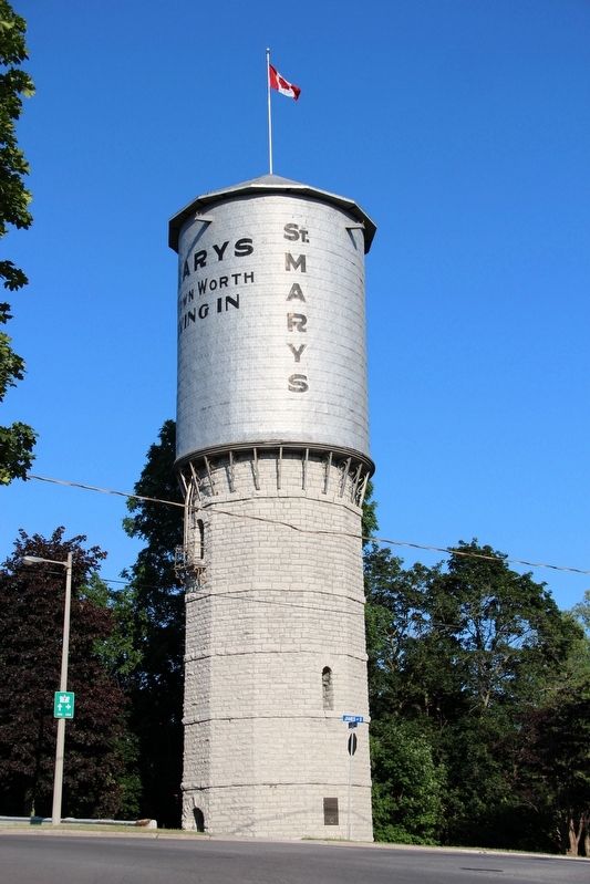 St. Marys Water Tower Marker image. Click for full size.