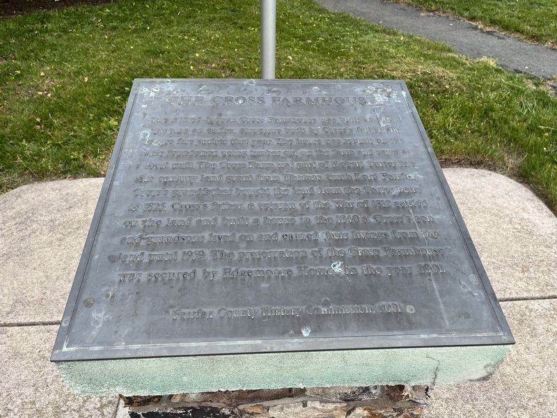 The Cross Farmhouse Marker. Click for full size. The Cross Farmhouse Marker image. Click for full size.