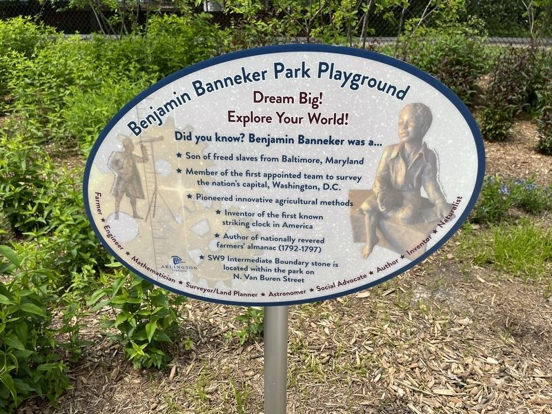 Benjamin Banneker Park Playground Marker image. Click for full size.