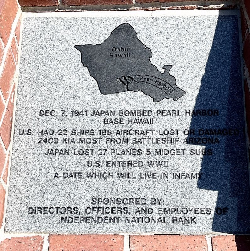 Pearl Harbor Marker image. Click for full size.