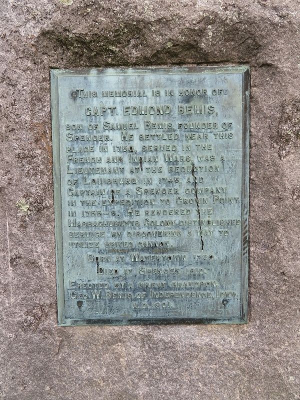 Capt. Edmond Bemis Marker image. Click for full size.