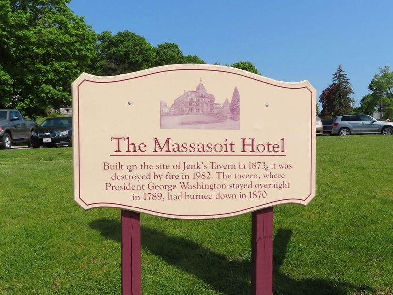 The Massasoit Hotel Marker image. Click for full size.