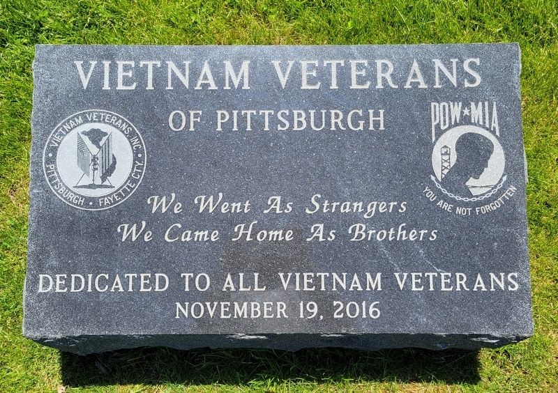 Vietnam Veterans of Pittsburgh Marker image. Click for full size.