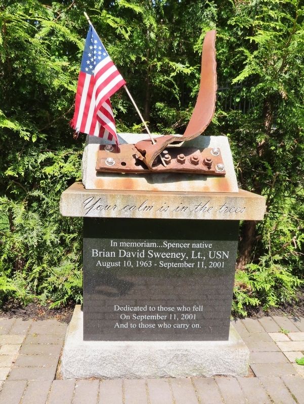 Spencer 9/11 Memorial. Click for full size. Spencer 9/11 Memorial image. Click for full size.